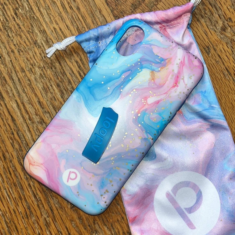New!! Loop Case IPhone X- Cotton Candy Swirl